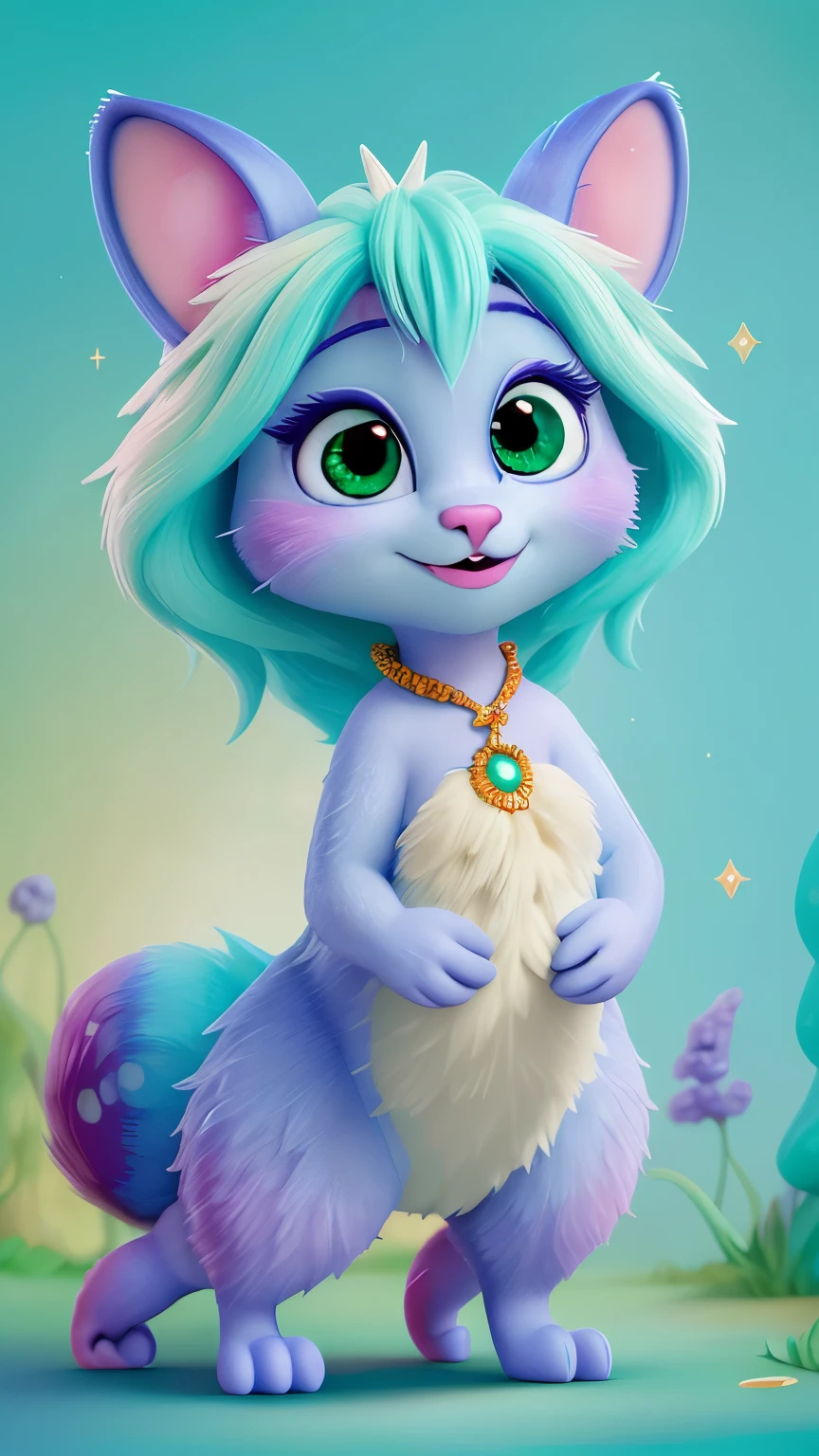 

"Descreva uma raposa encantadora com olhos deslumbrantes, as if straight out of a Disney movie. Explore sua pelagem macia, your captivating expression and the magical sparkle in your eyes."