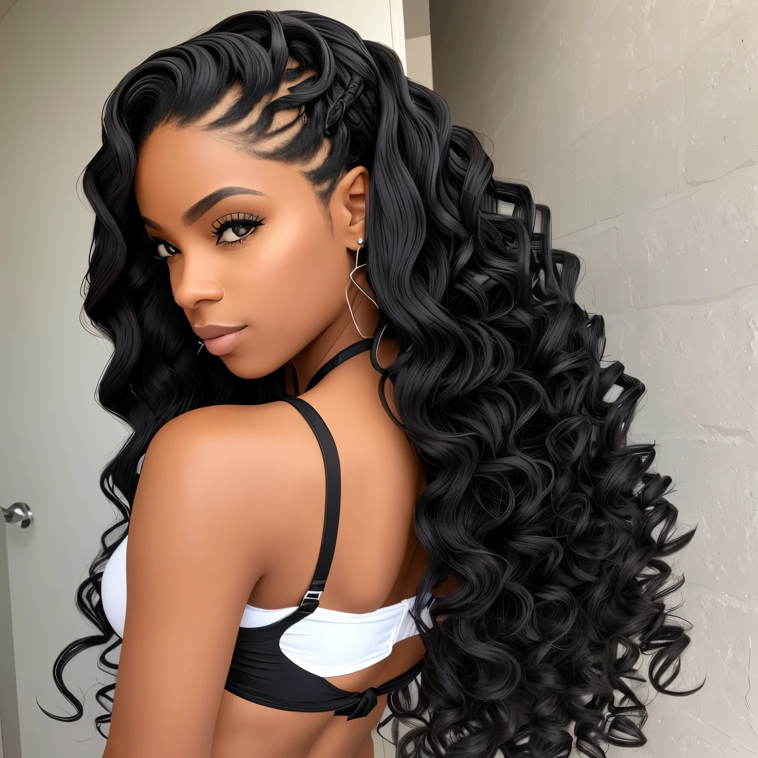 A beautiful and incredible young black Brazilian woman,Retrato da parte superior do corpo,Kostenlose Atrair, schwarzes cabelo encaracolado, (escuro, Mais curta, cabelo encaracolado), Wildes schwarzes langes cabelo encaracolado, Cabelo Multiversal, Brasileiro, Kurzes schwarzes cabelo encaracolado, Encaracoladoes schwarzes Haar, Atrair, cabelos ondulados espalhados, Barocke Atrair, Atrair, Encaracolado, Derramado, cabelo encaracolado, Estrutura do cabelo, lockiger Pony full body photo sexy bikini flat