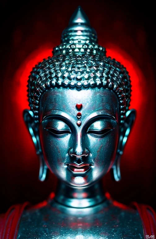Angry Buddha Red Scary