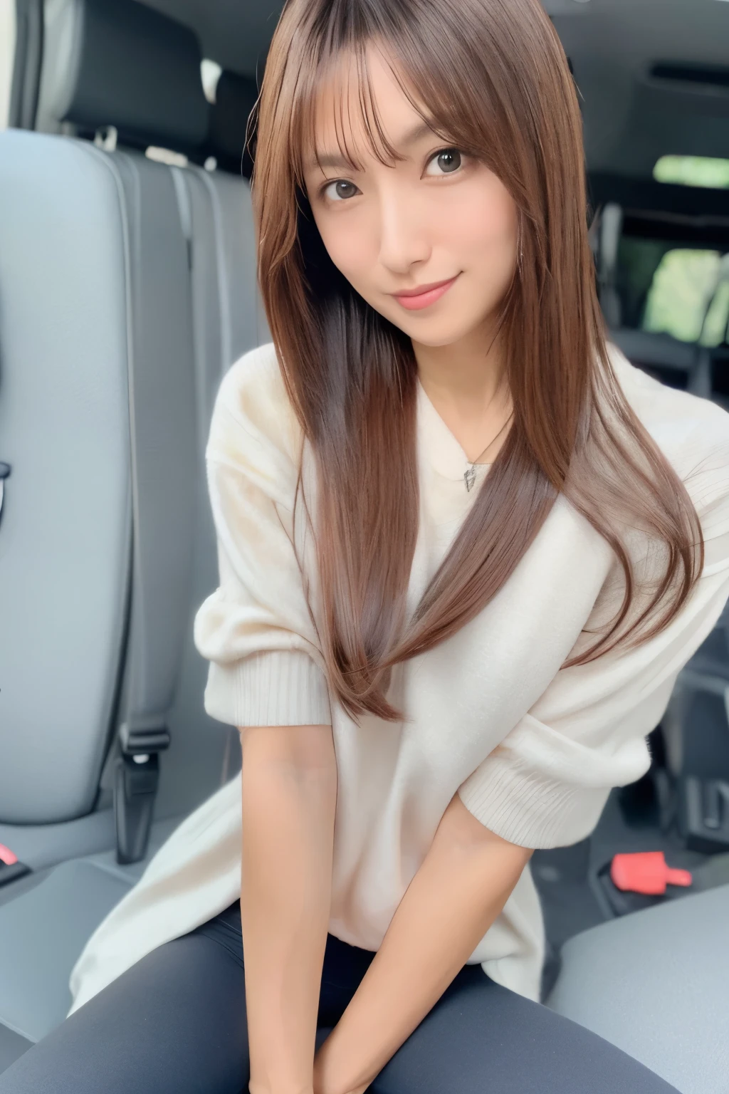 Skinny Japanese woman, age 30s, (detailed face), (detailed eyes), straight hair, slender shape, (emphasis thin waist: 1.2), High-waisted cotton leggings, raising one leg, Enhance quality, quality maintains, real professional photograph, award-winning portrait, masterpiece, 16K UHD, high detail full-body view