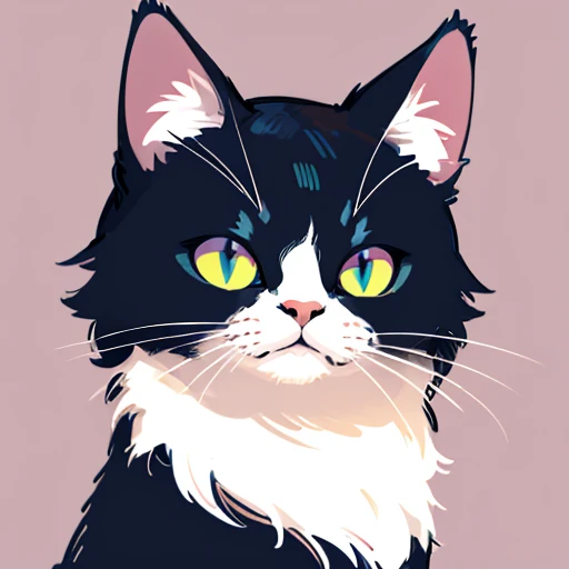 icon,Cat Character,No background,masterpiece,highest quality,An illustration