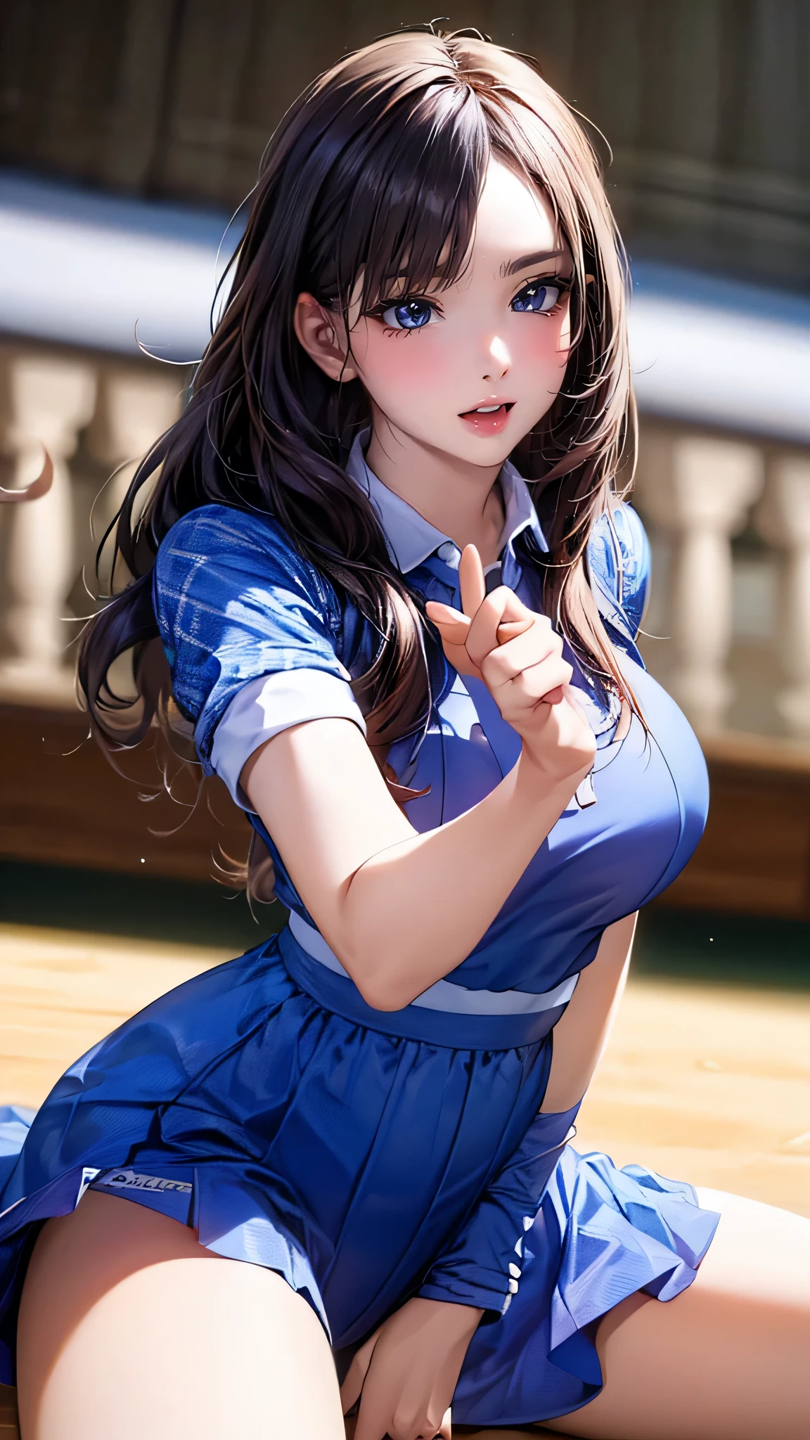 high school girl,(random dance pose),(Highest image quality, (8K), Ultra-realistic, Best Quality, High quality, High Definition, high quality texture, high detailing, Beautiful detailed, fine detailed, extremely details CG, Detailed texture, realistic representation of face, masterpiece, presence)