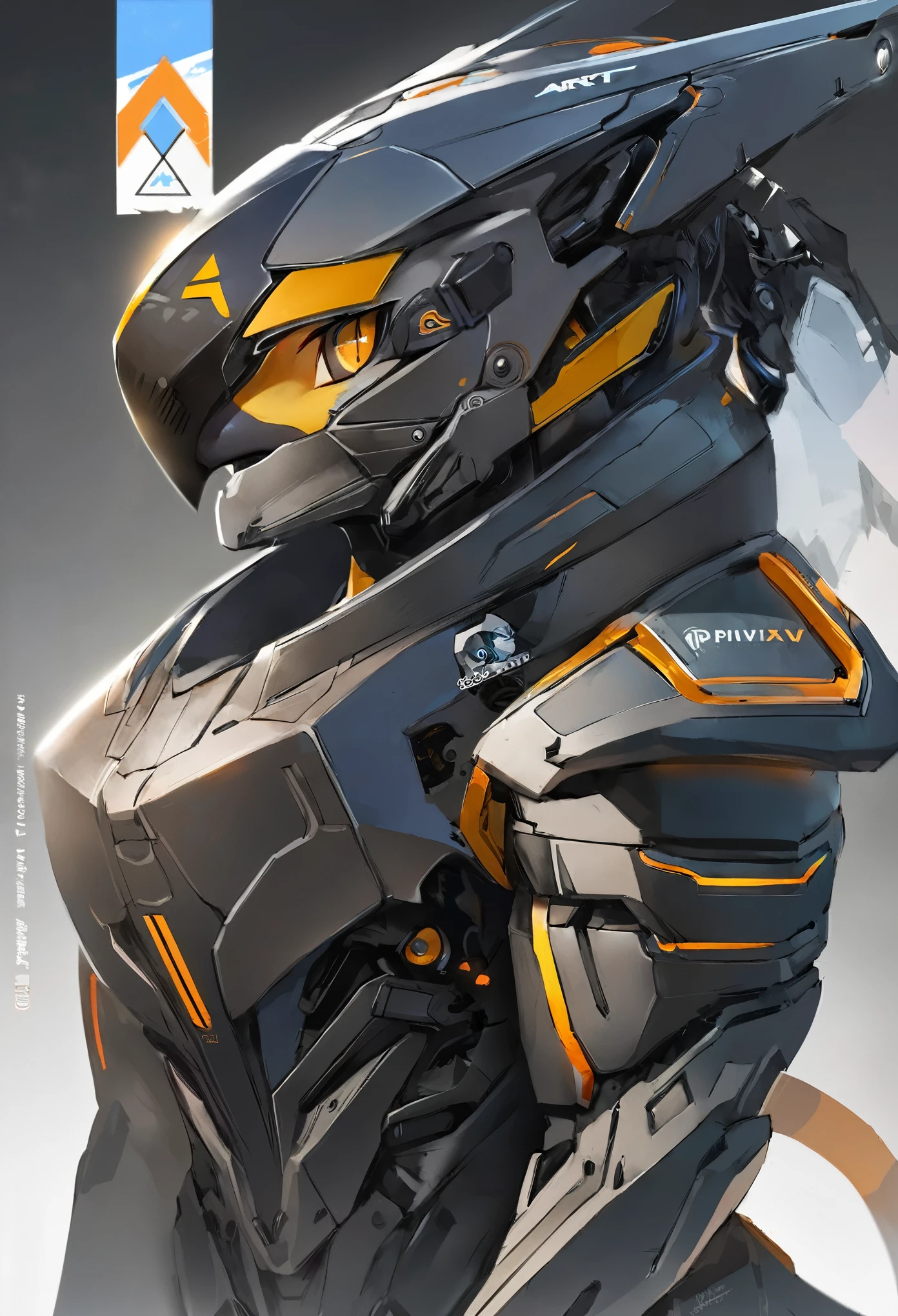 anime character with a cat like body and a helmet, trending on artstation pixiv, ( ( character concept art ) ), anthro gecko, male robotic anthro dragon, anthro cat, high quality digital concept art, professional concept art, detailed fanart, pixiv contest winner, an anthro cat, anthro art, official character art, mecha asthetic