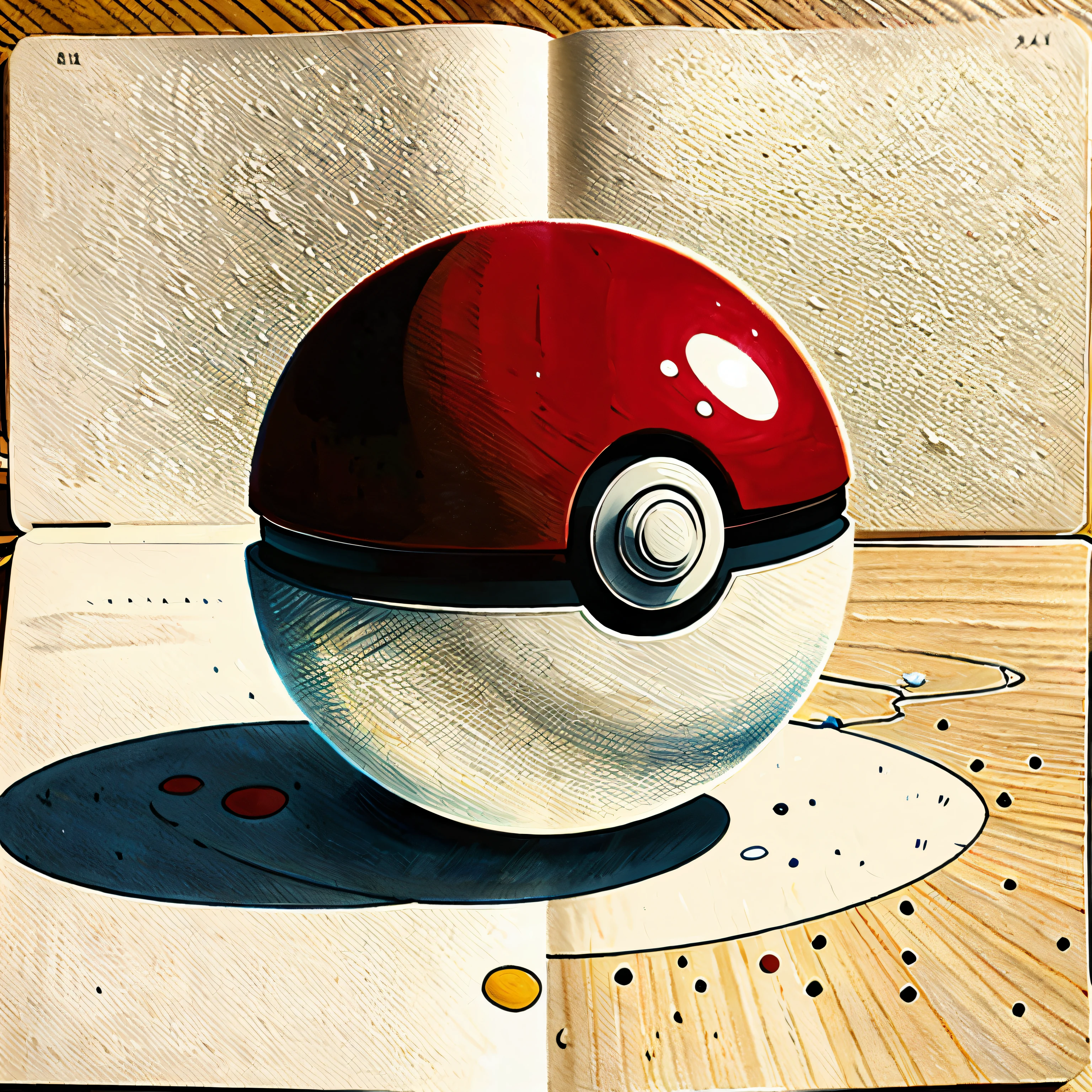 (illustration, melhor qualidade, obra de arte, Arte Oficial:1.1), pokeball, piso de grama