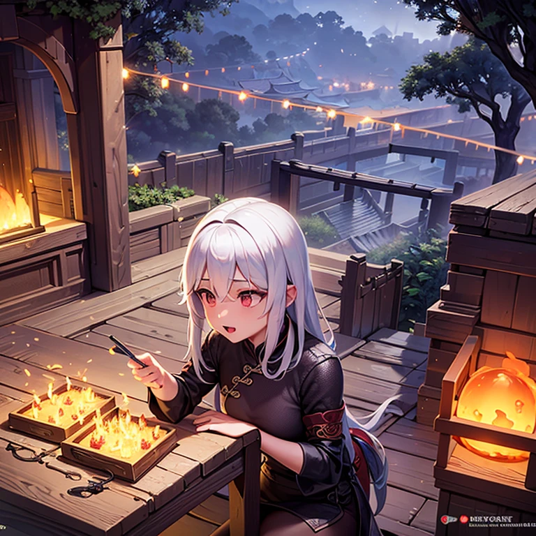 Official art, Ancient China, Old streets, (Lots of fireflies), (a night), (Qamar), Lights, Beautiful landscapes, Epic landscapes, Realistic lighting, masterpieces, High quality, beautiful drawings, High detail, Global illumination, Introducing Unreal Engine, Embodiment of octane, (Human development report:1.3)