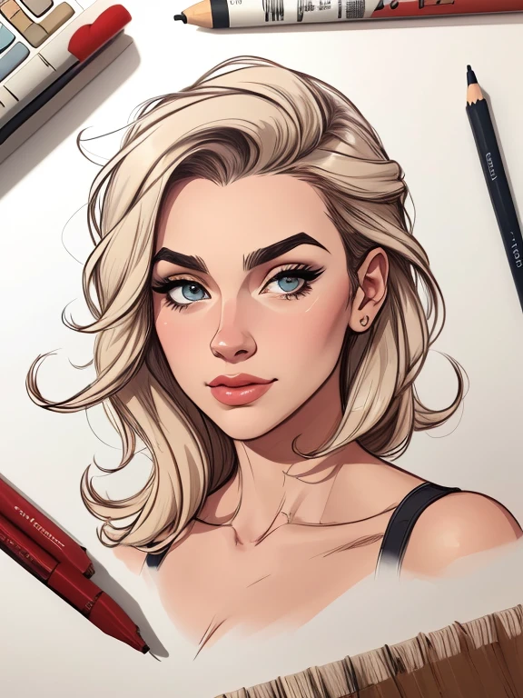estilo de desenho animado:1.2), mulher espanhola draw ART Artline fundo branco mulher Imagem de desenho animado de uma mulher , roupas sensuais , garota super valente destemida , Ilustra??o estilo desenho animado, estilo de arte dos desenhos animados, estilo de arte dos desenhos animados, digital illustration style, design de personagens altamente detalhado, arte digital detalhada fofa, City fan art, design de personagem retrato, beautiful digital illustration, retrato de alta qualidade, arte em quadrinhos, retrato do design do personagem, white background Busty without clothes and medium breasts cartoon style female character dressed in Fallout 4 uniform