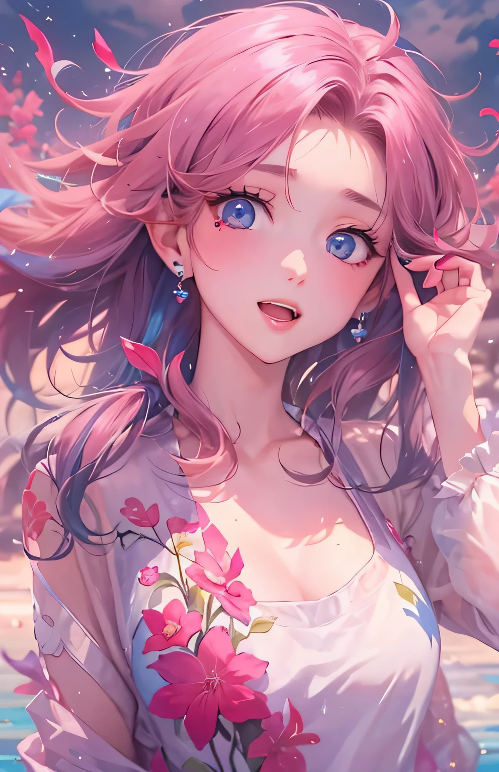 ((highest quality)), ((masterpiece)), (Get used to it), Perfect Face , Adult female , Ariel , In the beautiful sea ,