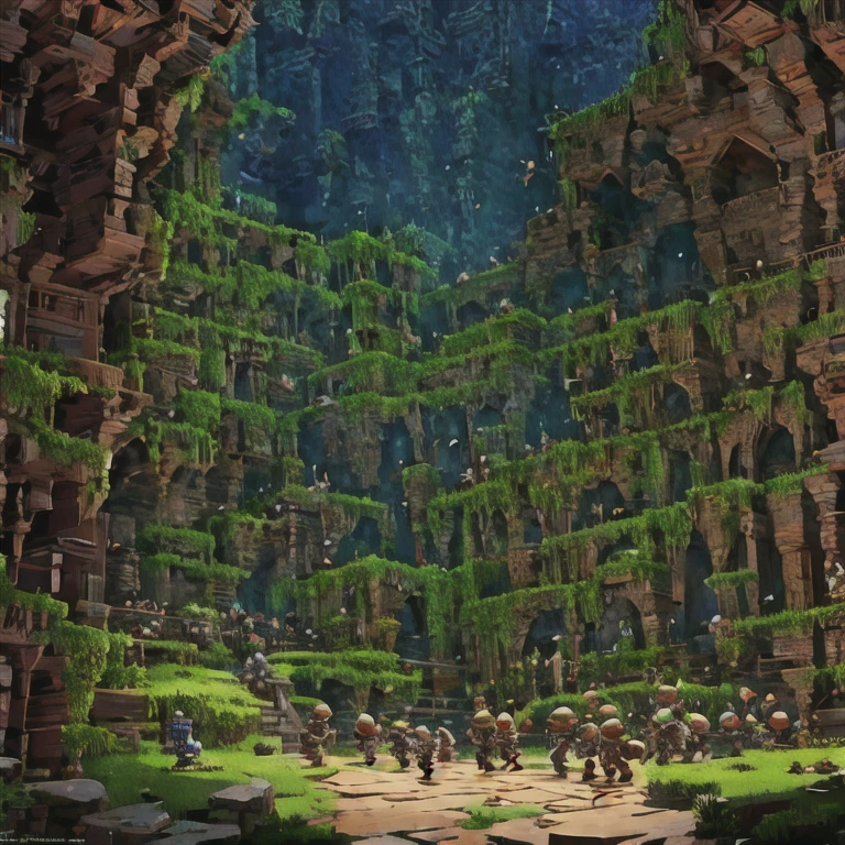 masterpiece,best details,best anatomy, mob only :1.5, many many many goblins, dungeon(background), (no girl):1.4, mob goblins,