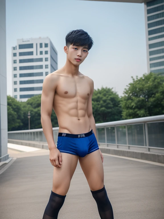 teenagers , young , light-skin , wearing an dark blue sexy underwear, tmasterpiece,k hd,the feet,black long socks,The barefoot , blue colour , handsome and cute , extreme cute boy , white skin , dark blue underwear boxers shorts , extremely tall and cute boy ,oppa model , handsome model , full body , dark blue boxers underwears short shorts , black socks , white light-skin , Chinese model , young boy , white skin , handsome and extremely cute , blue boxers underwear shorts , long black socks , handsome model , at the city , outdoor , model oppa , long legs , city world , cars around , high knee black socks ,black long socks , stand up , extremely tall , extremely high , blue underwears , blue sports underwear , long black socks , clean and white legs , Chinese model , extremely long legs , clean and white thigh , heavy bulge , kid face , baby face , wearing jacket , blue underwears boxers , light and white skin , Chinese model , strike a pose , sexy pose , horny boy , high knee black socks , long black socks , youth , detailed handsome chinese face , big and huge boxers bulge