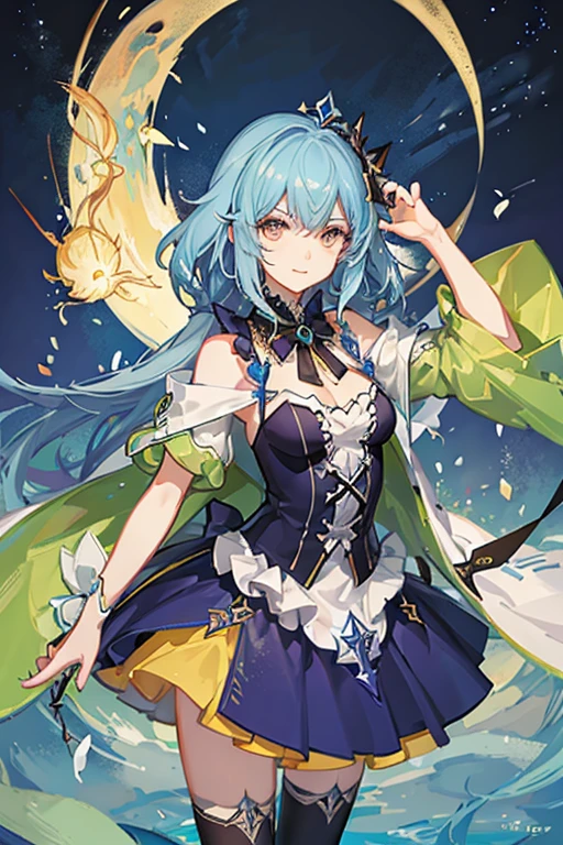 Recrie a eve de elsword usando uma roupa de garota magica