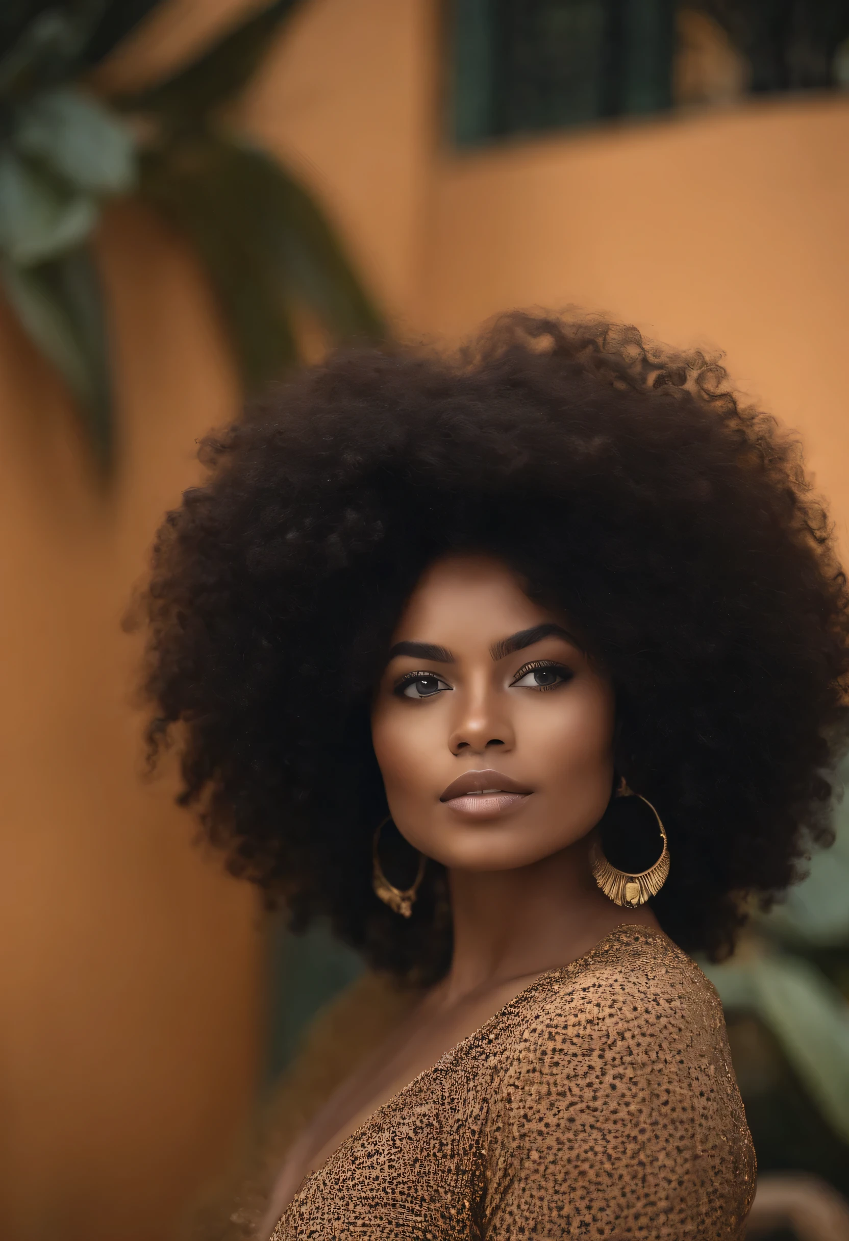 "Imagem ultrarrealista de uma bela  afro-latina de 22 anos,Casca de caramelo, Corpo perfeito, Take a selfie in your office with your Sony A7RV, fino, Cintura ultrafina, Cabelos ruivos, Cabelos cacheados e cacheados karibean , olhos verdes penetrantes.hiper-realista，Anatomia correta，Facial features are carefully represented，rotations livres, cabelos ruivos cacheados, (courtyard, cabelos ruivos cacheados), Longos cabelos vermelhos cacheados selvagens, cabelo multiverso, courtyard, cabelos ruivos cacheados, cabelos ruivos cacheados, rotations, cabelos ondulados espalhados, rotations barrocos, rotations, encaracolado,Textura do cabelo, franja encaracolado