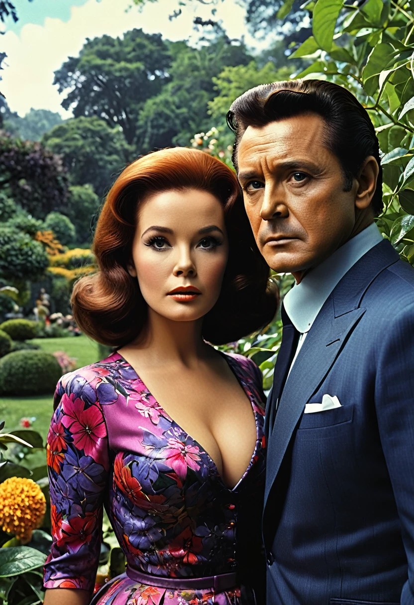 (best quality,4k,8k,highres,masterpiece:1.2),ultra-detailed,(realistic,photorealistic,photo-realistic:1.37),vivid colors,studio lighting,HDR,physically-based rendering,extreme detail description,sharp focus,portraits
The Avengers, John Steed with Emma Peel, in an English garden, colored.