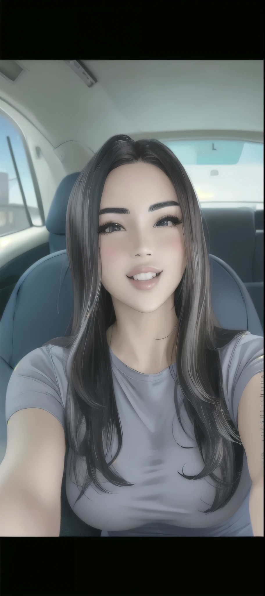 Uma mulher, linda, extremamente realista, sexy