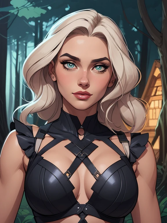 Personagem mulher ninja com marcas de guerras Imagem de desenho animado de uma mulher .cartoon style illustration, estilo de arte dos desenhos animados, estilo de arte dos desenhos animados, digital illustration style, design de personagens altamente detalhado, arte digital detalhada coragem, Forest fan art, Design de personagens de retrato, beautiful digital illustration, retrato de alta qualidade, Arte em quadrinhos, mulher jovem cabelo com transas lindas . Beautiful lined eyes Medium large bust and wonderful sexy clothes. image expression of sexual desire from the waist to the head illustration 
