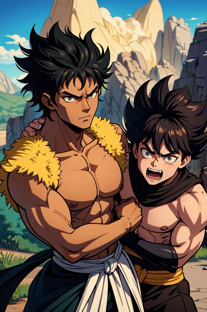 Sirius black as a muscular bodybuilder with 8 pack abs and big biceps and big pectoral muscles, playing with baby harry potter, fun, 8 pack abs, biceps, anime art, anime screenshot, anime screencap, anime face
