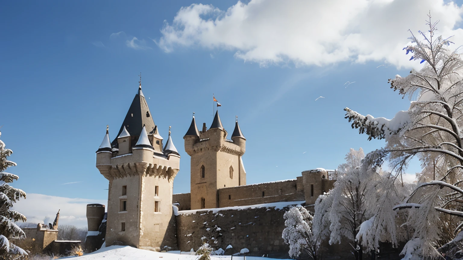 castles, snow