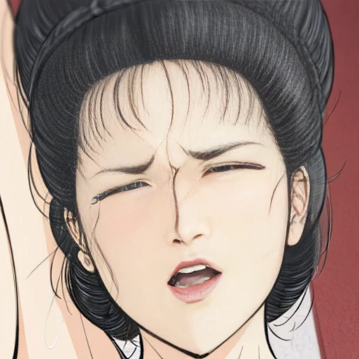 (best quality), (very aesthetic), (ultra-detailed), (best illustration),(a mature female),(perfect face),Suikoden,Mrs. Lin,(((NSFW))),((full_body)),((full_Nude)),(crying),red cheek,sweating,skinny,flushed skin,(Lying face down on the bed),traditional Chinese bedroom,