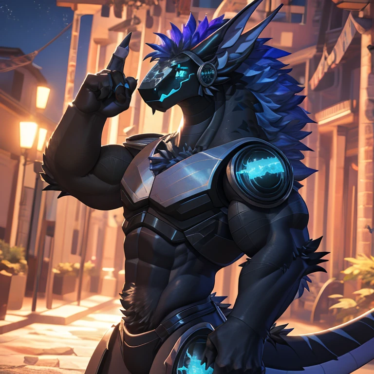 publicado en e621, (by dreamandnightmare), protogeno,solo,masculino,Pelaje azul oscuro con rayas blancas en las puntas.,muscular, cuerpo delgado, cuerpo completo como, hacer ejercicio en el parque, Camiseta sin mangas,sin ropa inferior llevando un pene erecto de colores, Hay algunas hojas arrastradas, belleza abstracta, Cara ultra detallada, profundidad de campo, Desenfoque de movimiento, detalles altos, alta calidad, premiado, High Definition, 16k, (mejor calidad,4k,8k,high resolution,Obra maestra:1.2),ultra detallado,realista:1.37,High DefinitionR,UHigh Definition,studio lighting,extreme detailed description,profesional,vivid colors,bokeh,ambiente animado, natural lighting