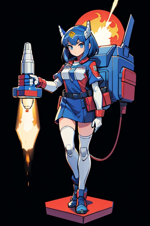 Autobot Girl, Rocket Girl, Masterpiece, full body shot