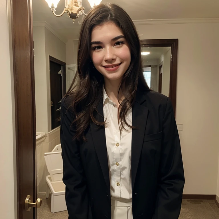 Grace Fulton dressed in elegant clothes smiling