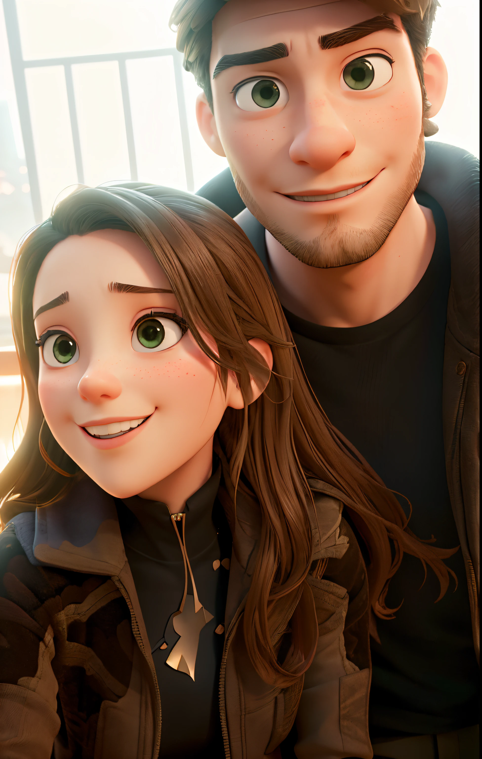 there is a man and a woman posing for a photo, lovely couple, imagem de perfil, postagem no reddit, ruan jia e brom, imagem de perfil, Ash Thorp Khyzyl Saleem, selfie apaixonada, upload de alta qualidade, fotografia selfie 8k, imagem vazada, casal feliz, com ela longa, postagem no Facebook, imagem de perfilture, instagram post