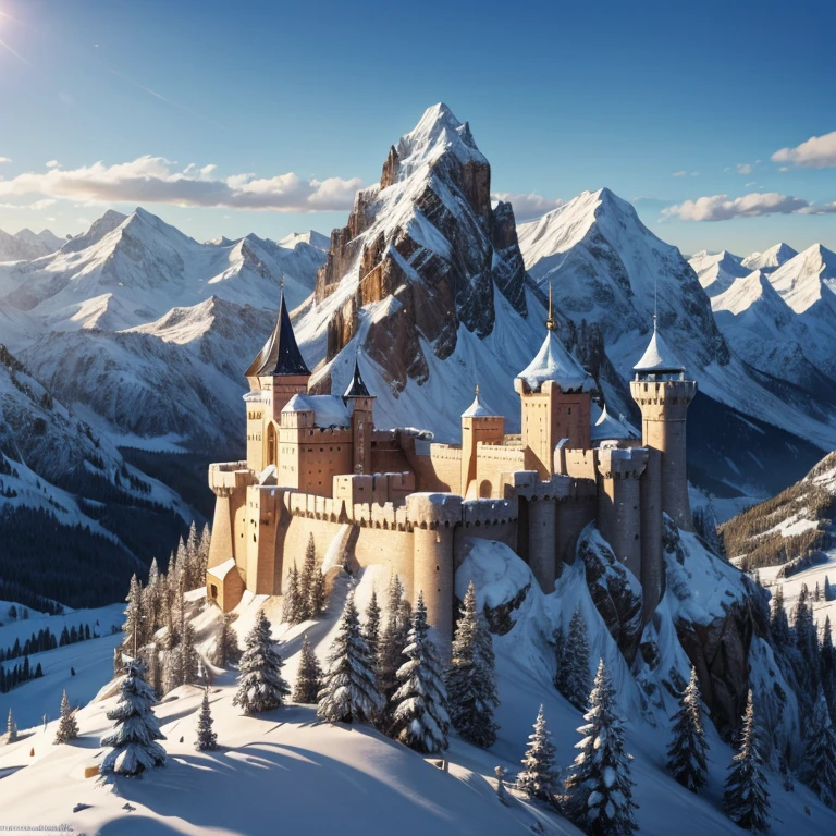 The Thermia Kingdom is a majestic land nestled in the heart of the snow-capped mountains of the north. It is set deep in the mountains. Their Kingdom is built on a mountainside. It is a cliff side palace. At the center of this magnificent kingdom lies its crowning jewel, the palace. Crafted to withstand the harshest of climates, this fortress is a true testament to the skill and ingenuity of Thermia's craftsmen. Though the castle is large, it is surrounded by many large snowy villages of their people. Beautiful architectural yet medieval villages. Their palace is made of stone and precious gemstones and ice.