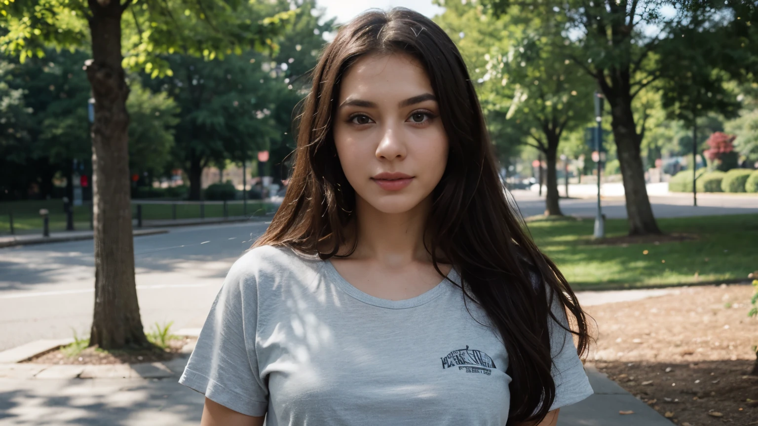 ((best quality)), ((masterpiece)), (detailed), perfect face
friendly face, park scenery, wearing casual attire, half body