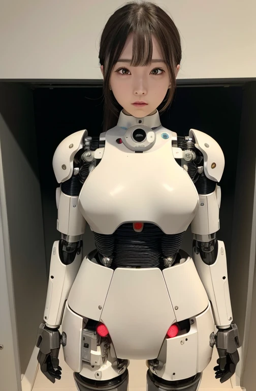 masterpiece,
highest quality,
Very detailed,
JapaeseアンDroid girl,
Plump,
Control panel,
アンDroid,
Droid,
Mechanical Hand,
robotの腕と脚,
Blunt bangs,
perfect robot girl,
Long tube,
A thick cable was attached to her neck.,
アンDroid,
robot,
humanoid,
cyborg,
japanesecyborg girl,
The Laboratory of the Future,
robot laboratory,
maintenance,
connect the cable between the legs,
A skirt that covers the legs,
She's fully charged and full of energy,
(After starting:1.5),
(Keeping an Eye on Them:1.5),
The ankles and feet are on rollers,
Masterpiece,
Are standing,
full body shot