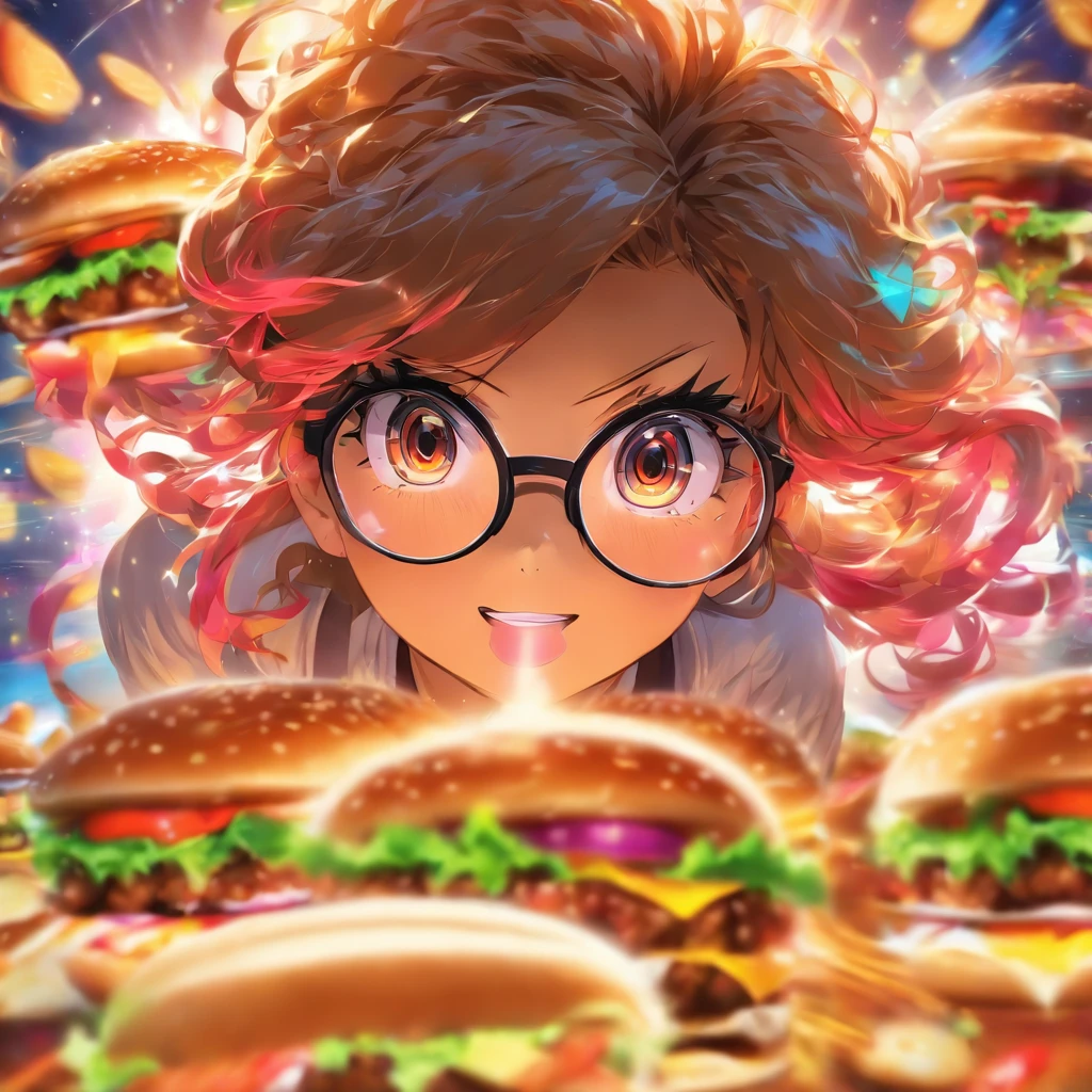 hamburger Glasses woman