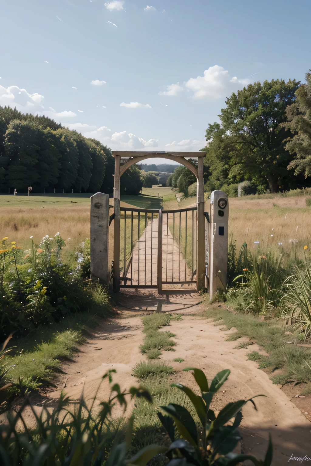 Heaven gate in the field