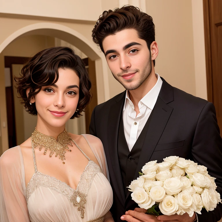 a heartthrob jew sephardic short hair  focus on the face  