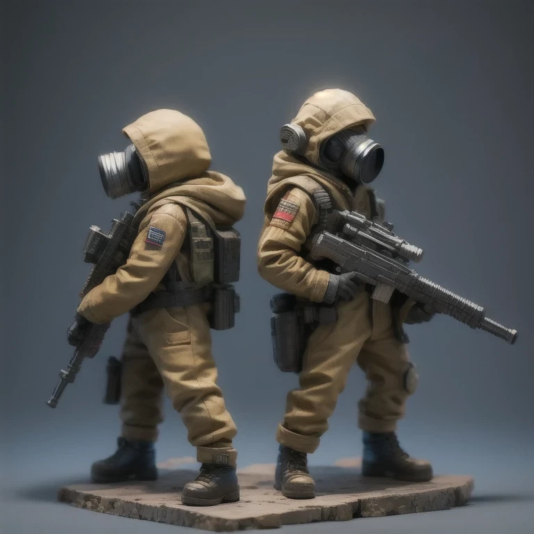 ((Side view))(Fabric flax)(vinyl toy figurineUHD 8K)Alafud Soldier with gas mask and gun, Sanya Toy, Guerrilla, vinyl toy figurine, Highly detailed toy, ((Snow camouflage suit))Future combat equipment, Stop motion vinyl character, Soldier, Marmoset Rendering, camouflage equipment, Octane Rendering”, Octane Rendering((future people)), Ninja, Vinyl Action Figure, Personagem pequeno. Unreal Engine 5, PVC figurines, Octane Rendering (((one boy)))