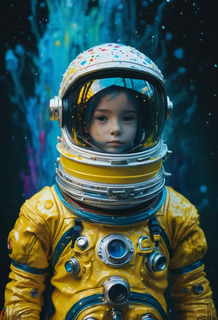 8K, ARTISTIC photogrAphy, best quAlity, mAsterpiece: 1.2), A (potrAit:1.2) Don Bluth Style ASTRONAUT nude yellow Toon Doll, full body RAW candid cinema, cyan hair, 16mm, color graded portra 400 film, remarkable color, ultra realistic, sad admosphere, dark lighting, oppressive atmosphere, depressive colors, kodak portra 400, photograph,r, Natural Light, Pinhead lighgts, blur reflection, Brush Strokes, Smooth, abstract, Splatter, Oil On Canvas, rainbow colors, fractal isometrics details bioluminescens : a stunning realistic photograph of wet bone structure, 3d render, octane render, intricately detailed, titanium decorative headdress, cinematic, trending on artstation | Isometric | Centered