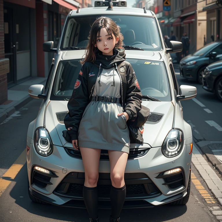 Artificial intelligence self-driving car driver robot,
Robot is a cute girl,
Riding in a colorful car,
The robot is the driver,
Photorealistic,
Octane Rendering,
Unreal Engine,
Ultra-realistic