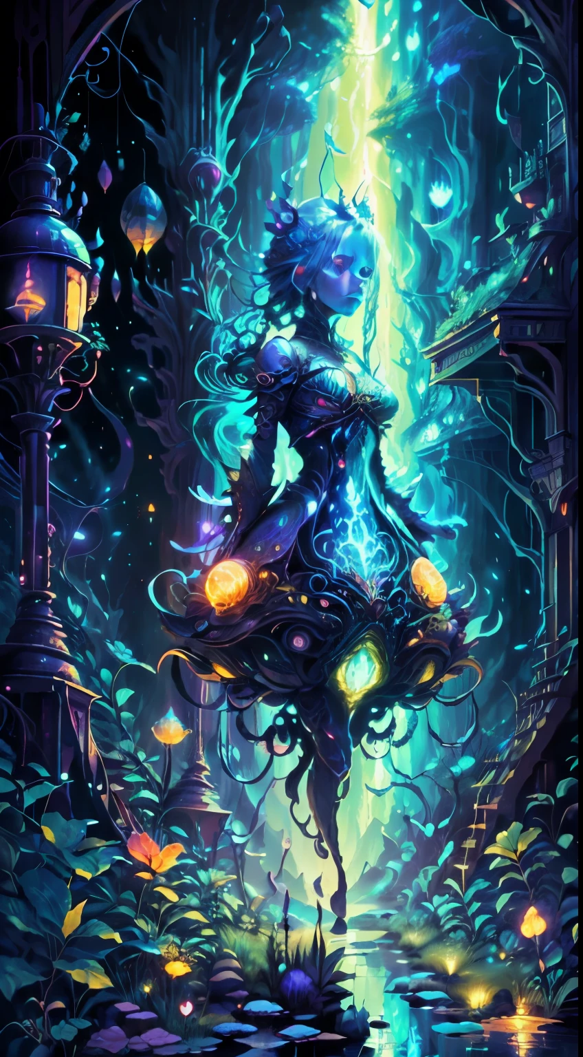Thrilling dreams， ultra-realistic realism， abstracted， psychedelia, tmasterpiece，PsyAI, （tmasterpiece，best qualtiy：1.2），illustration，8k wallpaper，Dazzle，（Portals：1.1），（Otherworldly creatures：1.2），（magic energy：1.1），（floating debris：1.05），(glowing third eye:1.1), butterflys，florals， (strong lights:1.05), (illumination:1.05), (fantasy:1.15), (hyper realisitc:1.1), (mistic:1.05), (intriguing:1.05), (Ethereal:1.08), (mistic:1.1), (cosmic:1.05), (interdimensional:1.1), (unearthly:1.05), (spellbinding:1.1), (Unforgettable:1.05), (Fantasy art: 1.1)，（number art：1.05），（magic realism：1.08），（Epic：1.1），（concept-art：1.05），（highly  detailed：1.1），（cinematic ligh：1.05），（ultra-realistic realism：1.05），（mistic：1.05），（astounding：1.1），（andrey surnov：1.05），（mind bending：1.1），（big breasts enchanting：1.05），（Unbelievable：1.05），（otherworldly landscapes：1.1），（breath-taking：1.05 ), (incredulous:1.05), (portal opening:1.05)