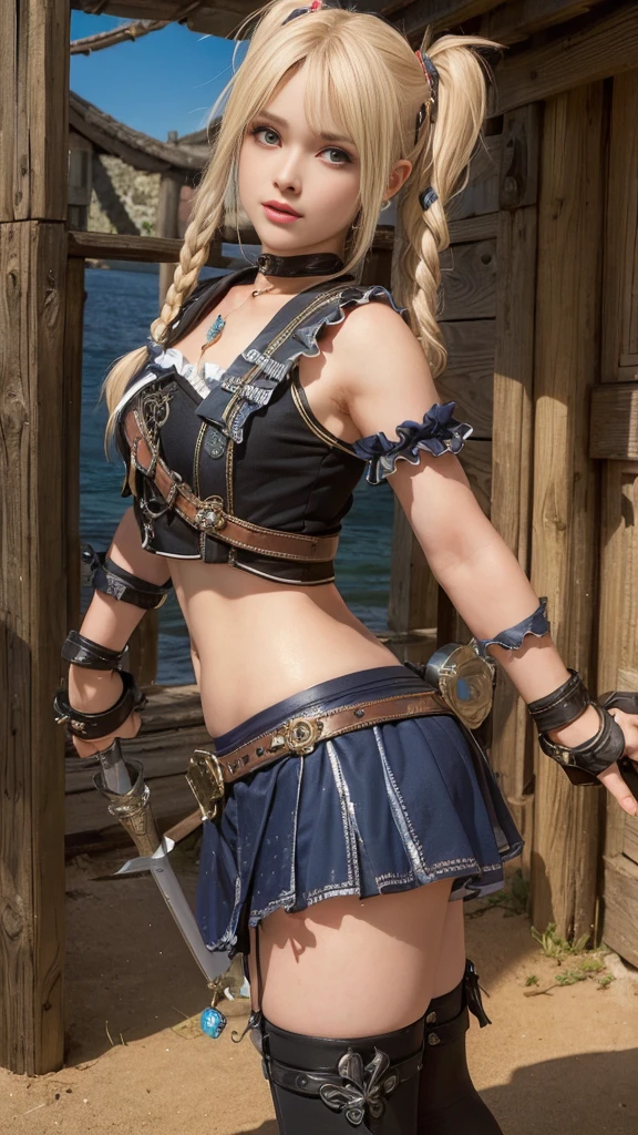 Maria Rosa, (melhor qualidade,ultra-detalhado),(Realista:1.37), rosto bonito e detalhado, Textura ultrarrealista, rosto delicado, corpo delicado, batom vermelho, cores vivas. High definition, 8k. athletic body.