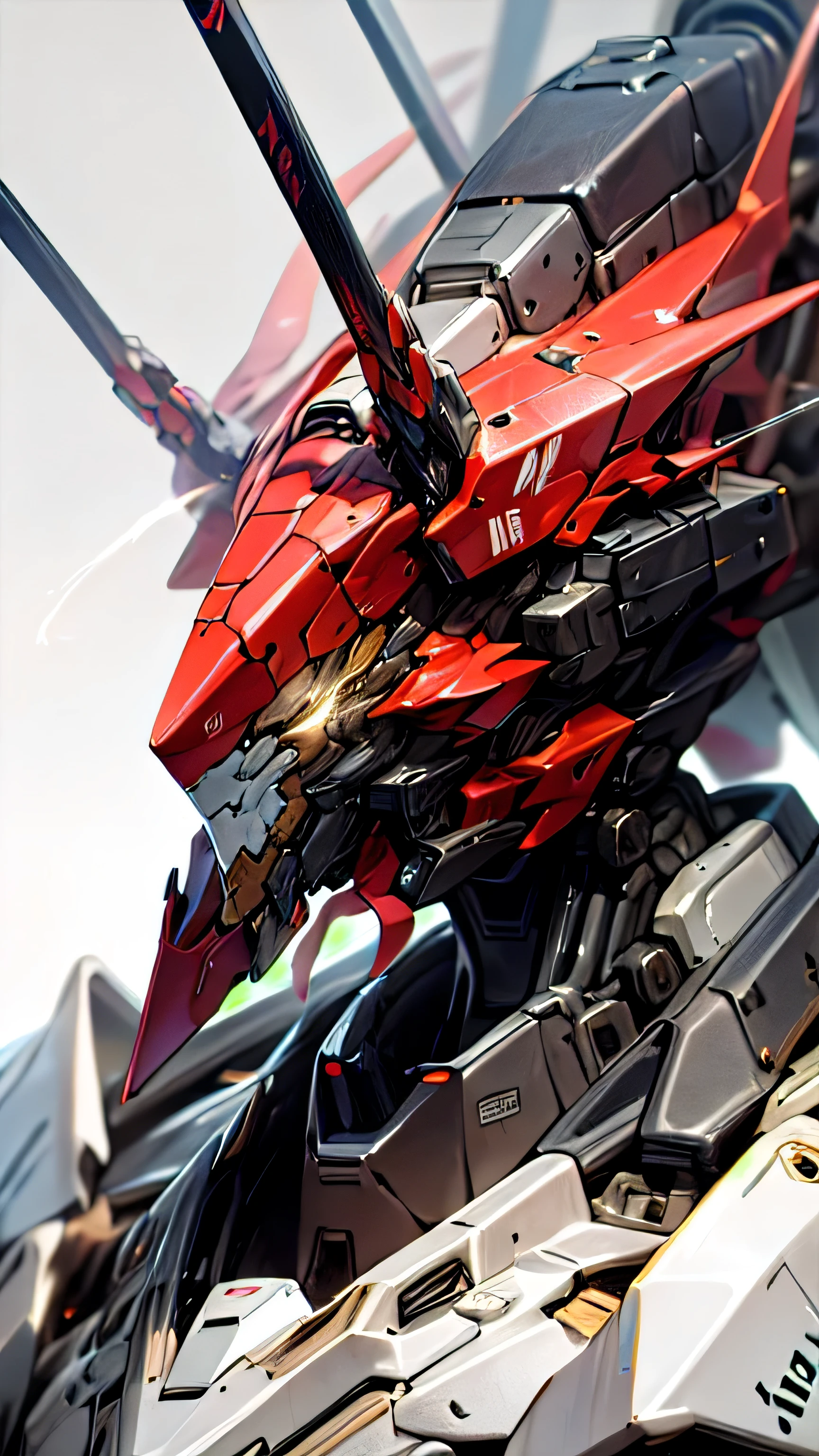 1mecha robot, Black Armor, Holding Mecha Sword,
Light Theme, absurdres, high detailed, high res, ultrasharp, 8K, masterpiece, photorealistic, High quality, cinmatic lighting, masterpiece.