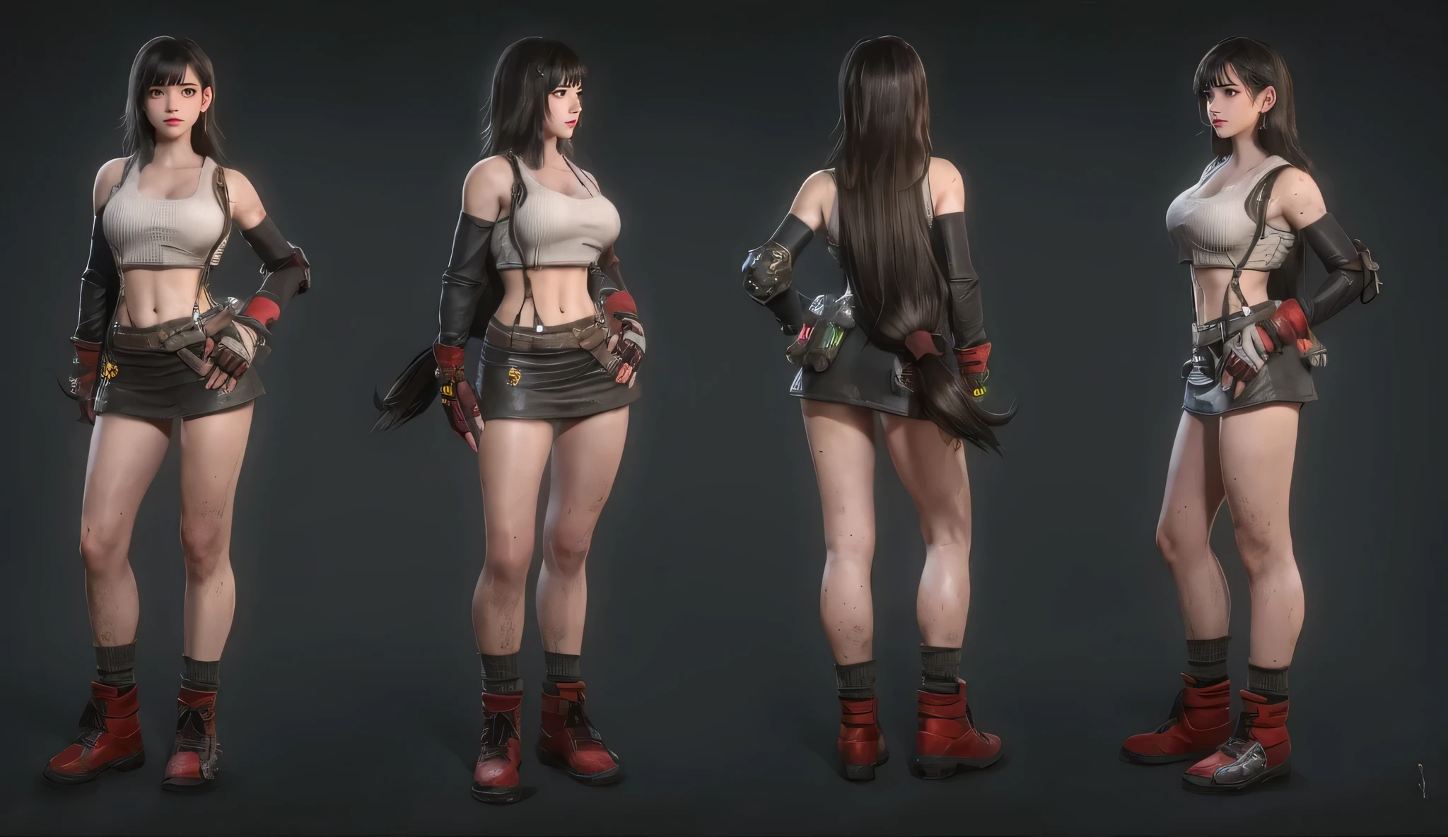 1girl,adapted_costume,dress_bow,black_loafers,short_sleeves,chains,highres,front view,full_shot,