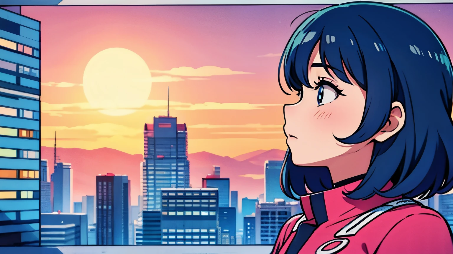 city pop girl profile uniform