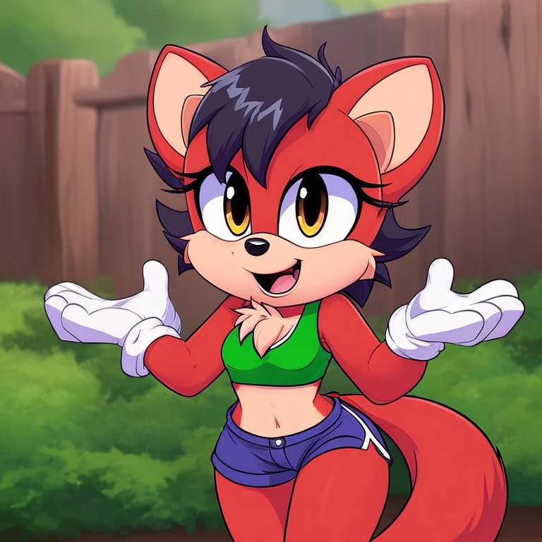 (Masterpiece), (Hi res), (Absurd Res), (Perfect Face), (Perfect Furry Face), (Detailed Eyes), (Highest Quality), (Detailed Portrait), (Beautiful Portrait), (Beautiful), (Shaded), (Sharp Focus), (Digital Render), (Perfect Lighting), (Cinematic Lighting), (Cinematic), BREAK (Zaush), (Honovy), (Hioshiru), (Personalami), BREAK (Blaze the Cat), \(Sonic the Hedgehog series\), (Anthro), (Feline), (cute), (Mammal), (domestic cat), (cute cat), (female), (1girl), BREAK (Background), (Detailed Background), (Park, (Pathed Stone Road), (Trees), (Grass), (Bushes), (Gentle Sunlight), (Blue Sky), (Soft Clouds), BREAK (Cleavage Cutout), (Short Black Skirt, (White Blouse), (Red Thong, Camel Toe), (Red Collar), (White Stockings), (Hair tied up), (Bangs), (Red Hair Tie), (Two Small Silver Bells attached red hair tie), BREAK (Thigh Gap), (Realistic Proportions), (Narrow Waist), (Modest Hips), (Big Breasts), (Modest Butt), (Tail), BREAK (Posing), (Sitting), (Legs Spread), (Smile), (Happy), (Good Girl), BREAK (pruple hair), (purple fur), (White belly)