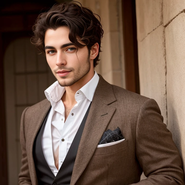 a heartthrob men jew sephardic short hair focus on the face