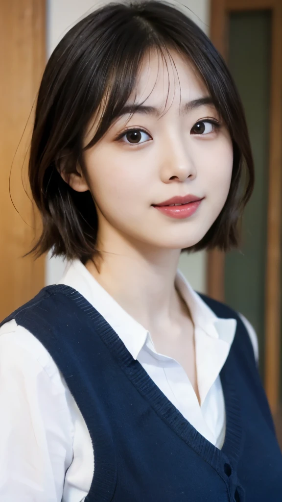 Japanese, woman, 26 years old, Satomi Ishihara, looking at the camera, Thick lips, little smile
