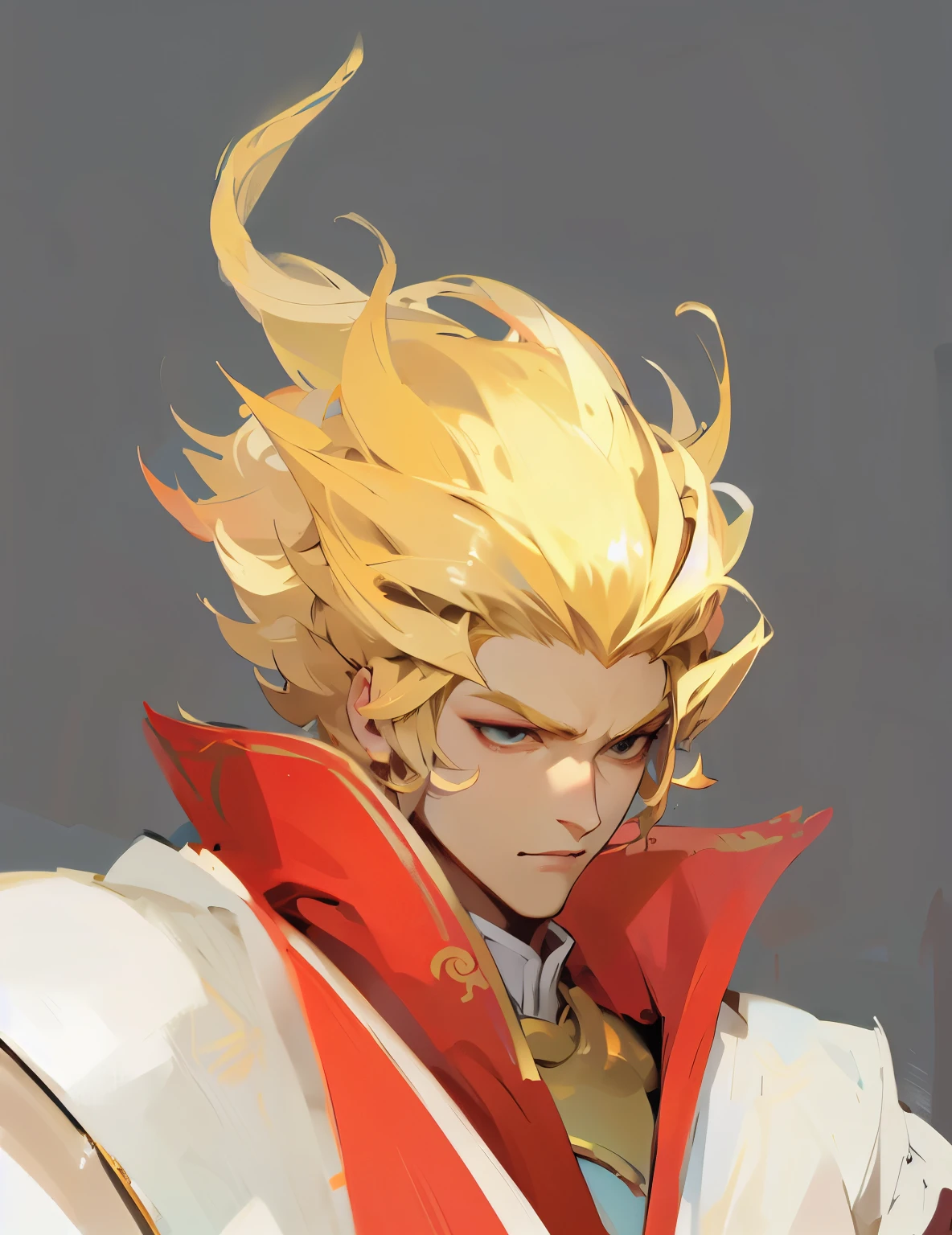 Handsome boy，Blonde hair，Xian Xia，Sun Wukong，