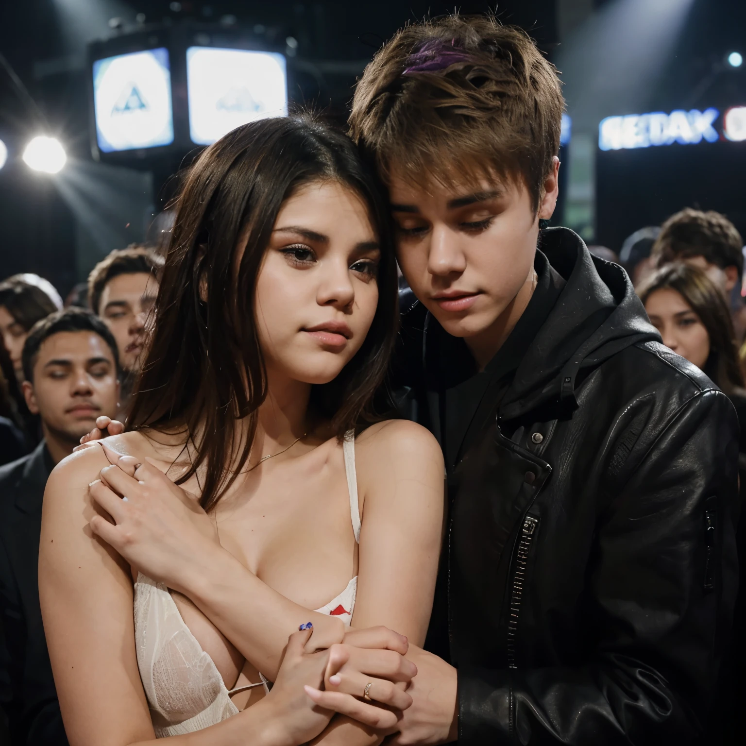 Justin Bieber couldn’t control himself hugging Selena Gomez after their close encounter in Paris