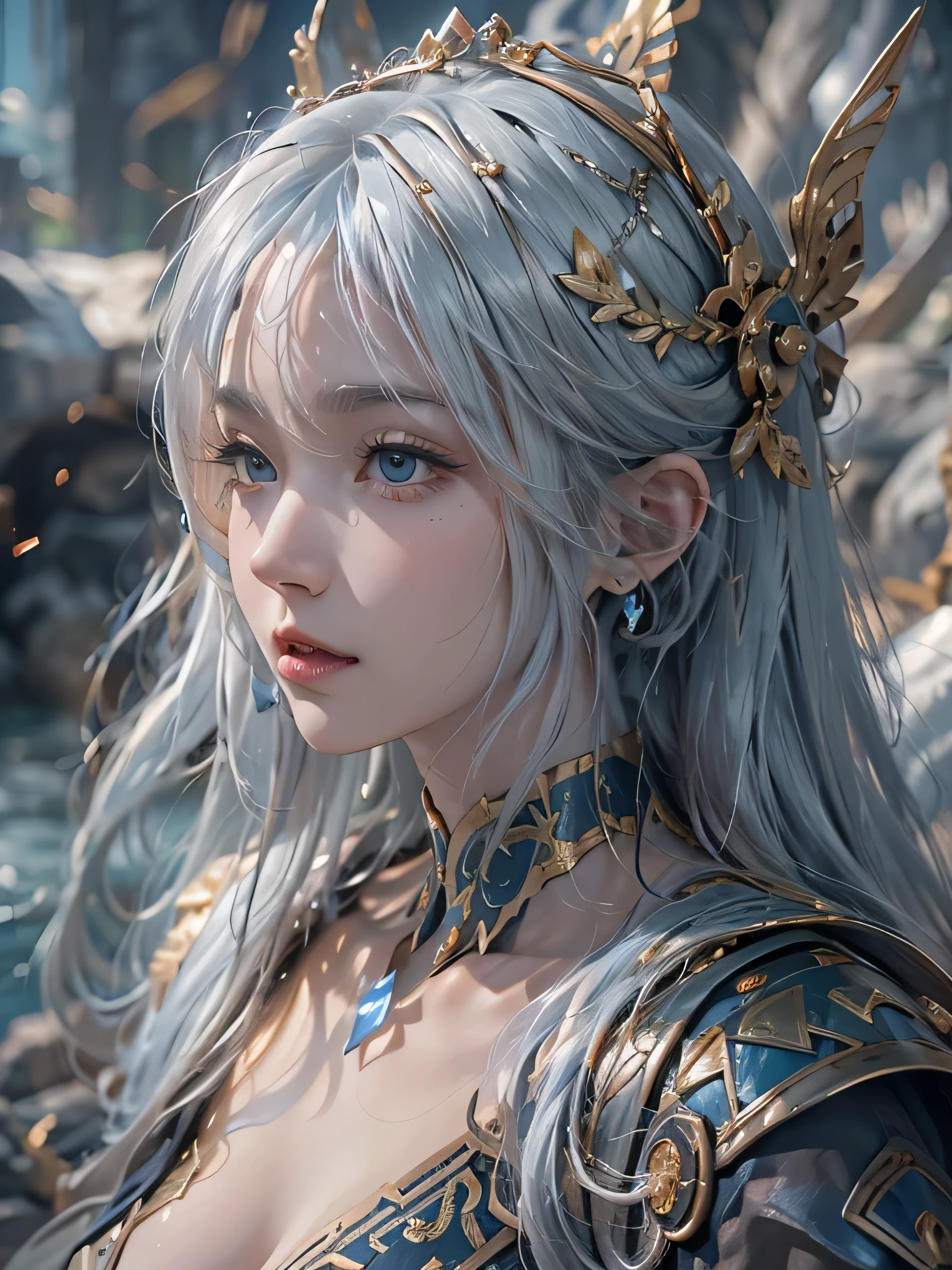 (Photorealistic:1.8, highest quality:1.8,8K masterpiece:1.8,High resolution,Mastepiece:1.8,RAW Photos,Cinematic lighting、8mm fisheye lens),No split screen,medieval fantasy、Old castle、Remains、Fight enemies with a sword in hand、 (1 beautiful girl warrior:1.5)、(Completely naked、combat hair ornament、Armored Silk Suit、choker、Knee-high boots、Beautiful ass、Beautiful thighs、Plump nipples、Nipple piercing、Nipples are visible through the costume、beautiful breasts、cameltoe、Slender Abs:1.2)、beautiful and detailed eyes:1.7、Beautiful Skin:1.8、(Soryu Asuka Langley)(Character Focus)、On all fours、 A rich expression、Gets angry violently、laugh at、Surprised、 (midium Hair:1.2, Beautiful, shining blue, white, black, silver and gold hair:1.5)、Sparkling Blue Eyes、Fine Lines