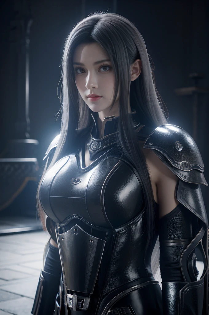 对称！Close up portrait of demon angel model girl，Stylish robot armor，A sparkling blue-blue gemstone is set on the chest，Strong studio lighting，Gerard Brom, Mikhail Vrubel, Peter Elson, hight contrast, pastelcolor, extremy detailed, mirrors, ArtStation Trends, 8 k