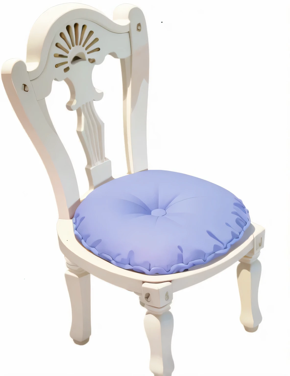 A chair,cushions,European and American cartoon style,Top Light,Pixar style