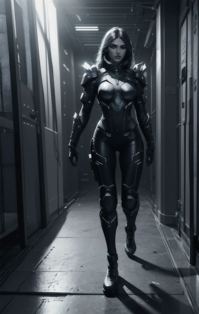 (Comic Style), (Color Line Art:1.5), ((best quality)), ((masterpiece)), (detailed:1.4), 3D, Beautiful cyberpunk female villain image,HDR (High Dynamic Range),Ray Tracing,NVIDIA RTX,Super Resolution,Unreal 5,Subsurface scattering,PBR textures,Post-Processing,Anisotropic filtering,Depth of Field,Maximum clarity and sharpness,Multi-layered textures,Albedo and highlight maps,Surface Shading,Accurate simulation of the interaction between light and material,Perfect proportion,Octane Rendering,Dual color lighting,Large aperture,Low ISO,White Balance,Rule of Thirds,8K Native, (Practical:1.3), (mature adult:1.5)