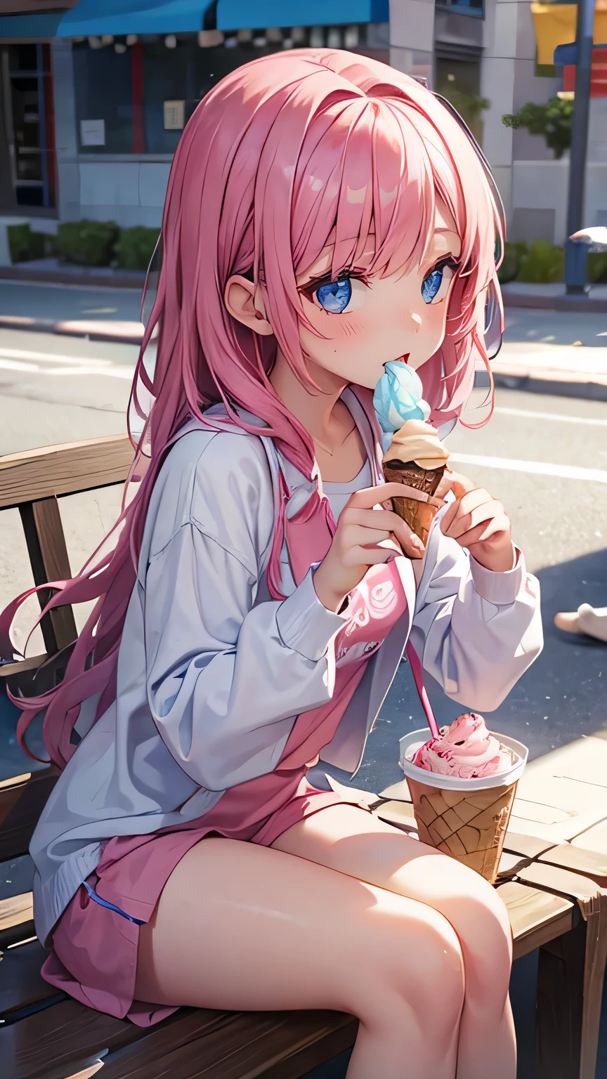 girl eating ice cream