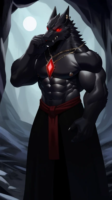 score_9, score_8_up, score_7_up, rating_rule34,source_furry,anthro,source_3D,  nick wilde muscular a sexy werewolf.
red eyes.
looking at the viewer.
united kingdom background.
night with full moon.
blood.
super sharp canine teeth.
nipple piercing.
20 year old champion. Erect dick.